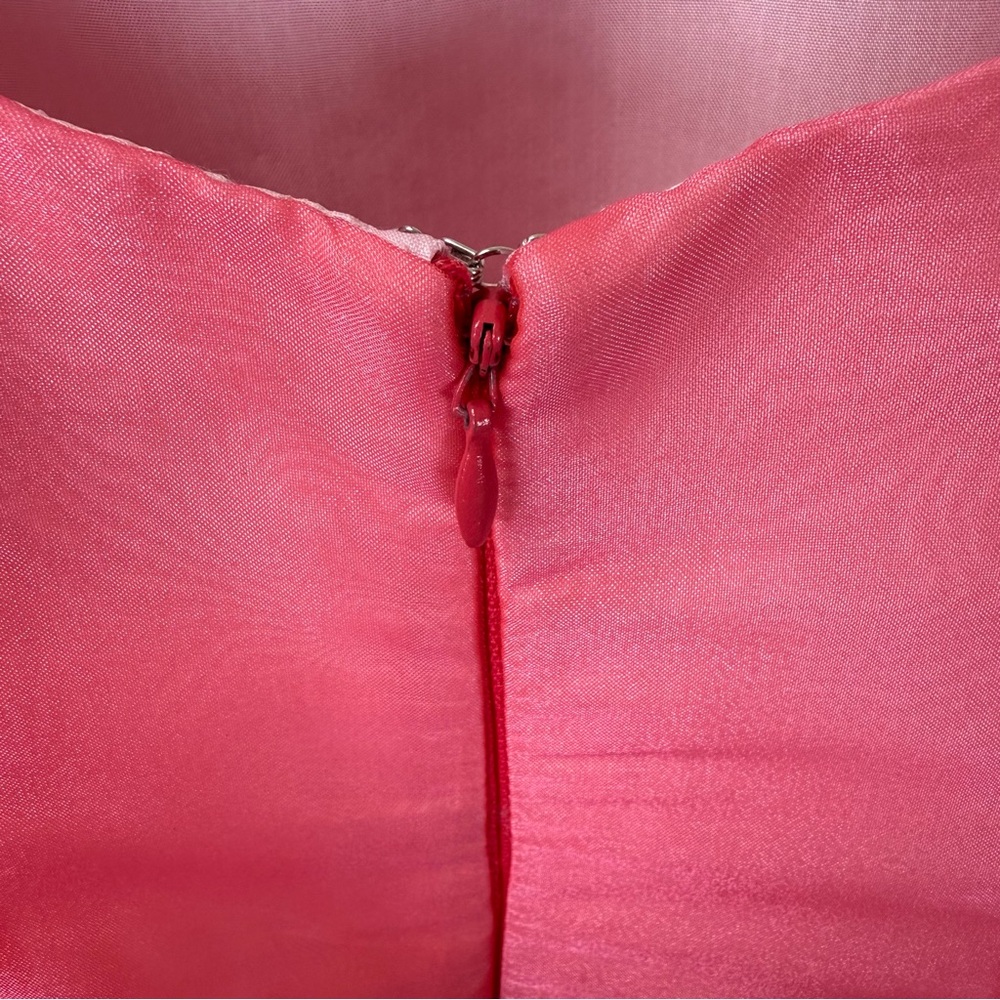 ABS by Allan Schwartz Iridescent Pink Evening Ball Gown Size 10 NWT Vintage Y2K - Picture 9 of 14